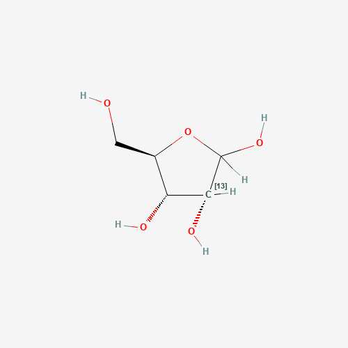 D-RIBOSE-2-13C (CAS: 83379-40-2) - Chemical Structure and Molecular Formula 
