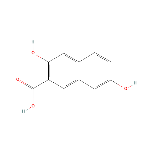3,7-Dihydroxy-2-naphthoic acid (CAS: 83511-07-3) - Chemical Structure and Molecular Formula 