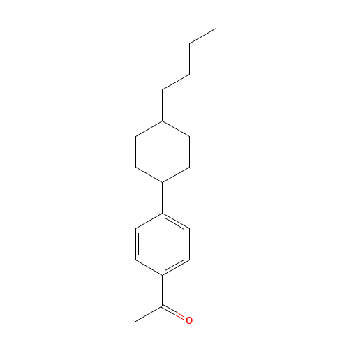 4'-(TRANS-4-N-BUTYLCYCLOHEXYL)ACETOPHENONE (CAS: 83626-30-6) - Related Chemical Product