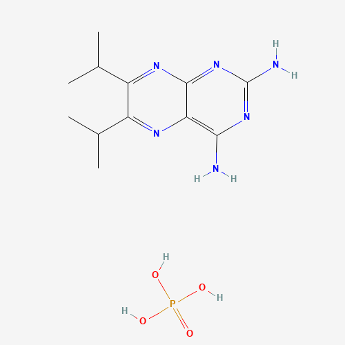 2,4-DIAMINO-6,7-DIISOPROPYLPTERIDINE PHOSPHATE SALT (CAS: 84176-65-8) - Chemical Structure and Molecular Formula 
