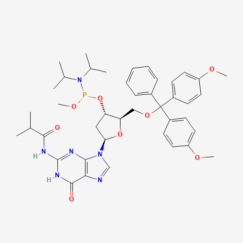 5'-O-(4,4'-DIMETHOXYTRITYL)-N2-ISOBUTYRYL-2'-DEOXYGUANOSINE-3'-(METHYL-N,N-DIISOPROPYL)PHOSPHORAMIDITE (CAS: 84416-84-2) - Related Chemical Product