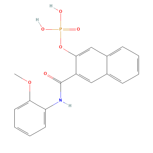 NAPHTHOL AS-OL PHOSPHATE (CAS: 84522-15-6) - Chemical Structure and Molecular Formula 