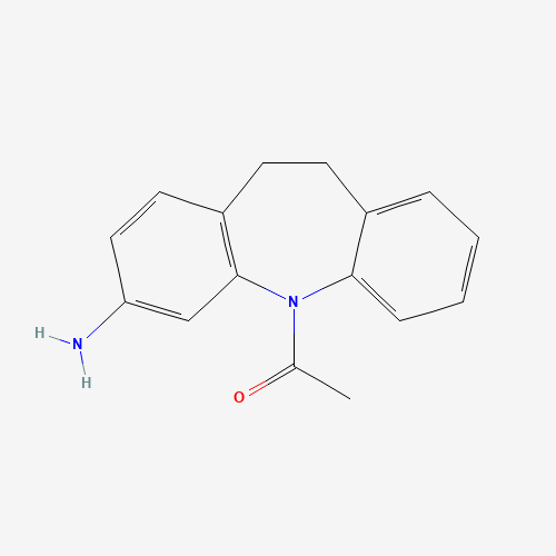 3-Amino-5-acetyliminodibenzyl (CAS: 84803-67-8) - Chemical Structure and Molecular Formula 