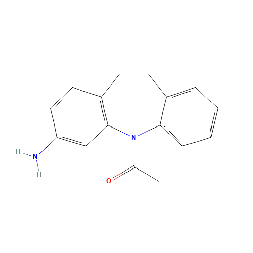 3-Amino-5-acetyliminodibenzyl (CAS: 84803-67-8) - Chemical Structure and Molecular Formula 
