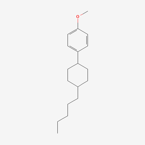 1-Methoxy-4-(trans-4-pentylcyclohexyl)benzene (CAS: 84952-30-7) - Chemical Structure and Molecular Formula 