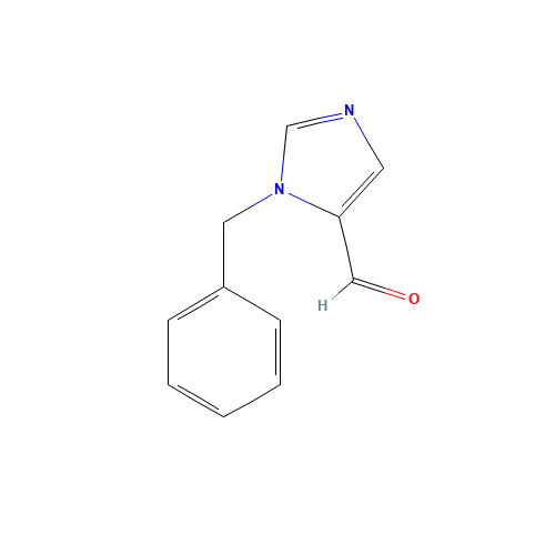 1-BENZYL-1H-IMIDAZOLE-5-CARBOXALDEHYDE (CAS: 85102-99-4) - Chemical Structure and Molecular Formula 