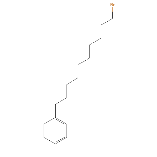 1-BROMO-10-PHENYLDECANE (CAS: 85562-26-1) - Chemical Structure and Molecular Formula 
