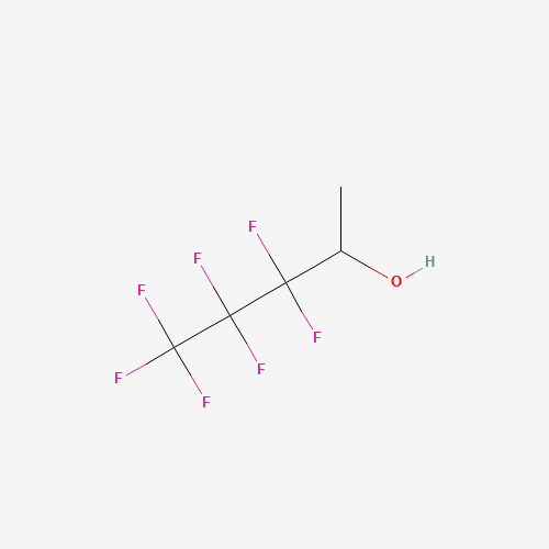3,3,4,4,5,5,5-HEPTAFLUORO-2-PENTANOL (CAS: 85571-83-1) - Chemical Structure and Molecular Formula 