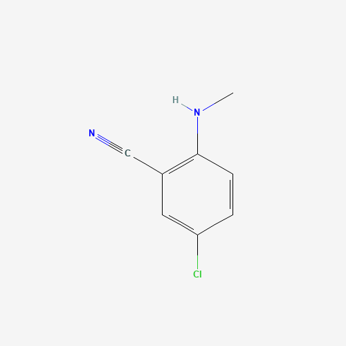 5-CHLORO-2-METHYLAMINOBENZONITRILE (CAS: 85702-70-1) - Chemical Structure and Molecular Formula 