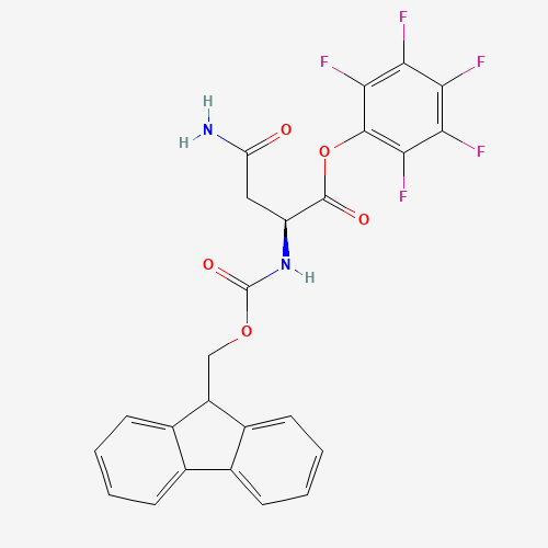 FMOC-ASN-OPFP (CAS: 86060-99-3) - Chemical Structure and Molecular Formula 