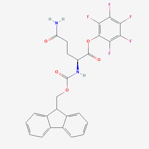 FMOC-GLN-OPFP (CAS: 86061-00-9) - Chemical Structure and Molecular Formula 