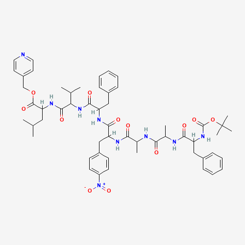 BOC-PHE-ALA-ALA-4-NITRO-PHE-PHE-VAL-LEU-PYRIDIN-4-YLMETHYL ESTER (CAS: 86063-97-0) - Related Chemical Product