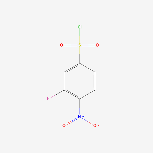 3-FLUORO-4-NITROBENZENESULFONYL CHLORIDE (CAS: 86156-93-6) - Chemical Structure and Molecular Formula 