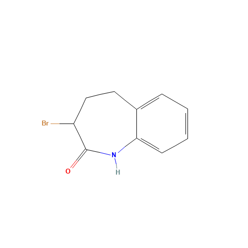 3-Bromo-2,3,4,5-tetrahydro-2H-benzo[b]azepin-2-one (CAS: 86499-96-9) - Chemical Structure and Molecular Formula 