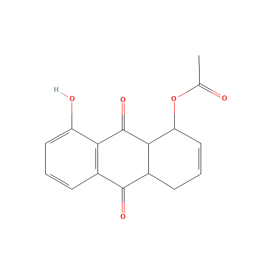 1-ACETOXY-8-HYDROXY-1,4,4A,9A-TETRAHYDROANTHRAQUINONE (CAS: 86668-63-5) - Related Chemical Product