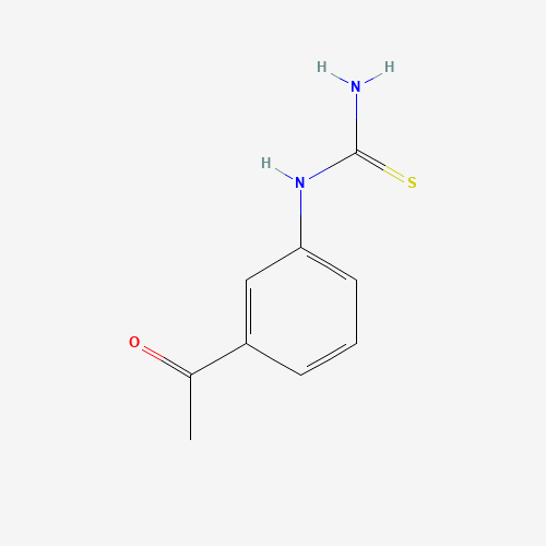 1-(3-ACETYLPHENYL)-2-THIOUREA (CAS: 86801-04-9) - Chemical Structure and Molecular Formula 