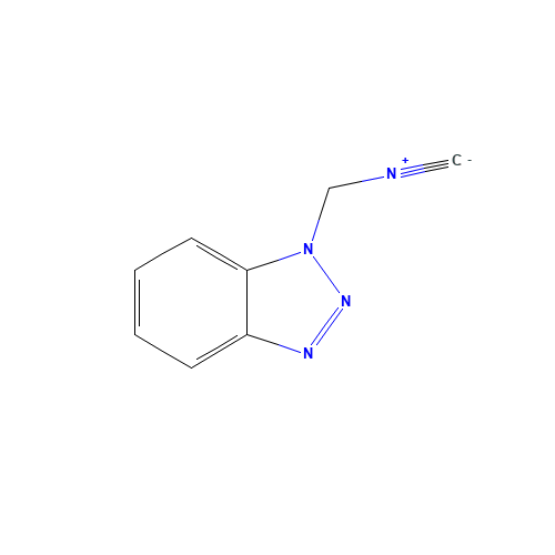 1-(ISOCYANOMETHYL)-1H-BENZOTRIAZOLE (CAS: 87022-42-2) - Chemical Structure and Molecular Formula 
