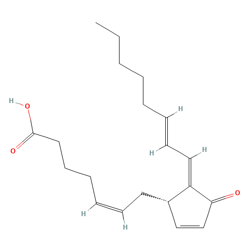 15D-PGJ2 (CAS: 87893-55-8) - Chemical Structure and Molecular Formula 