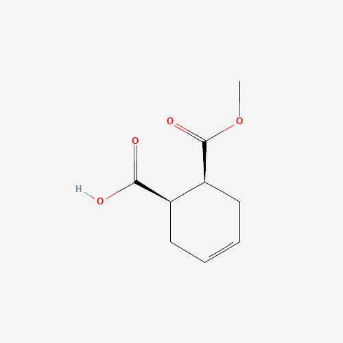 6-Methoxycarbonyl-3-cyclohexene-1-carboxylic acid (CAS: 88335-93-7) - Chemical Structure and Molecular Formula 