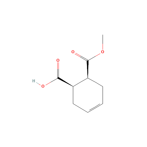 6-Methoxycarbonyl-3-cyclohexene-1-carboxylic acid (CAS: 88335-93-7) - Chemical Structure and Molecular Formula 