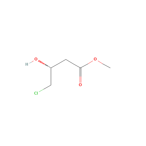 (R)-4-CHLORO-3-HYDROXYBUTYRIC ACID METHYL ESTER (CAS: 88496-70-2) - Chemical Structure and Molecular Formula 