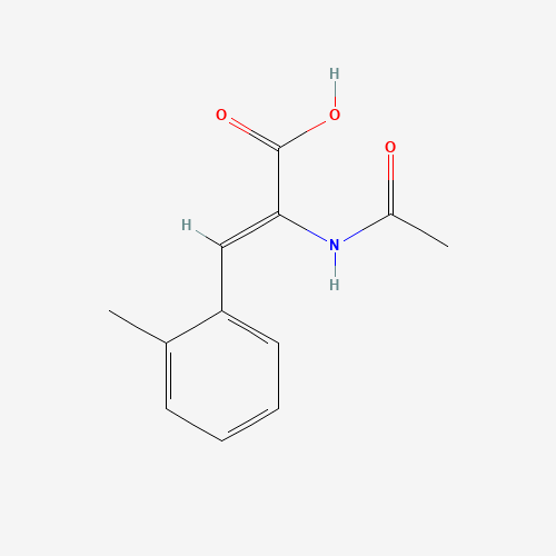 ALPHA-ACETAMIDO-2-METHYLCINNAMIC ACID (CAS: 88681-64-5) - Chemical Structure and Molecular Formula 