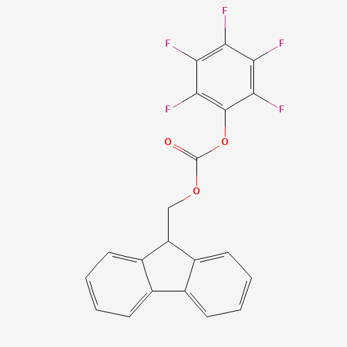 9-FLUORENYLMETHYL PENTAFLUOROPHENYL CARBONATE (CAS: 88744-04-1) - Chemical Structure and Molecular Formula 