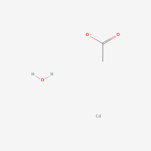 CADMIUM ACETATE HYDRATE (CAS: 89759-80-8) - Chemical Structure and Molecular Formula 