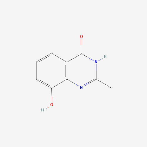 8-HYDROXY-2-METHYLQUINAZOLINE-4-ONE (CAS: 90417-38-2) - Chemical Structure and Molecular Formula 