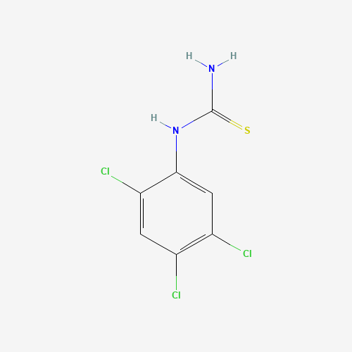 1-(2,4,5-TRICHLOROPHENYL)-2-THIOUREA (CAS: 90617-76-8) - Chemical Structure and Molecular Formula 