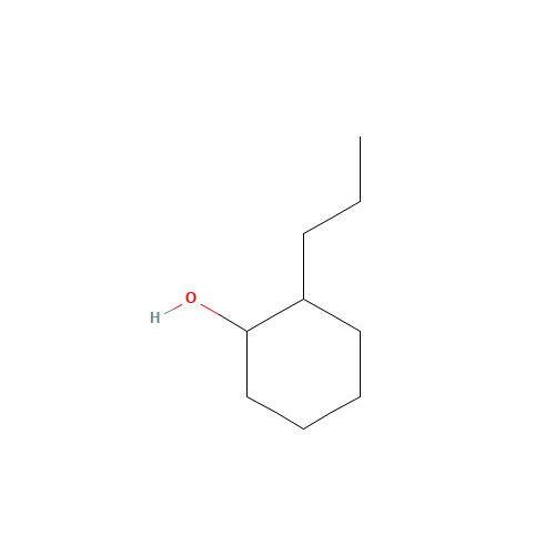 2-N-PROPYLCYCLOHEXANOL (CAS: 90676-25-8) - Chemical Structure and Molecular Formula 