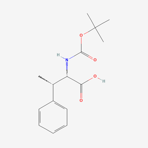N-BOC-ERYTHRO-L-BETA-METHYLPHENYLALANINE (CAS: 90731-57-0) - Chemical Structure and Molecular Formula 