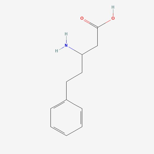 3-AMINO-5-PHENYL-PENTANOIC ACID (CAS: 91247-38-0) - Chemical Structure and Molecular Formula 