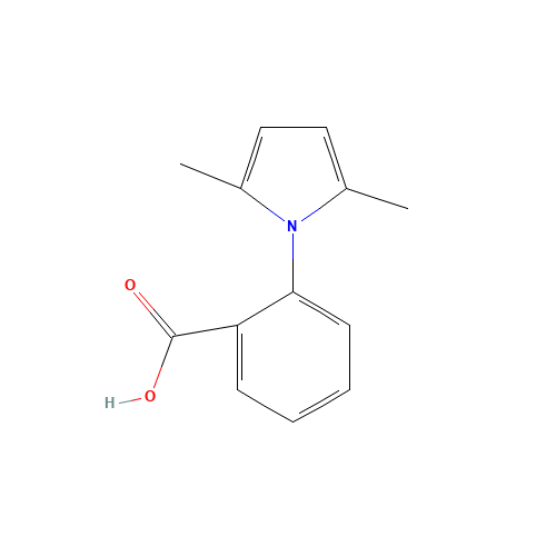 2-(2,5-DIMETHYL-1H-PYRROL-1-YL)BENZOIC ACID (CAS: 92028-57-4) - Chemical Structure and Molecular Formula 