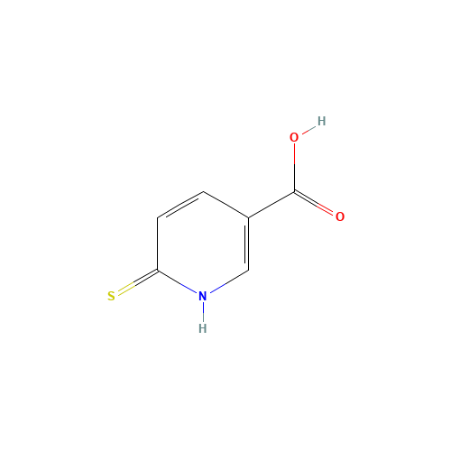 6-Mercaptonicotinic acid (CAS: 92823-43-3) - Chemical Structure and Molecular Formula 