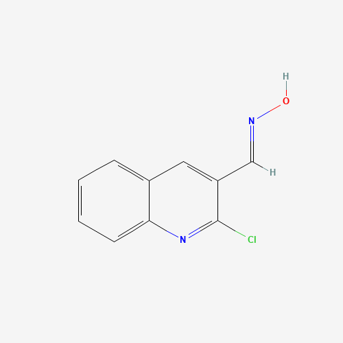2-CHLORO-3-QUINOLINECARBOXALDEHYDE OXIME (CAS: 93299-49-1) - Chemical Structure and Molecular Formula 