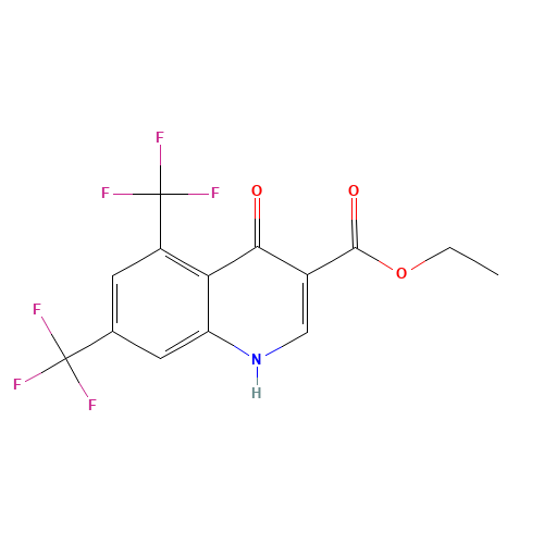 4-HYDROXY-5,7-BIS-TRIFLUOROMETHYL-QUINOLINE-3-CARBOXYLIC ACID ETHYL ESTER (CAS: 93514-83-1) - Related Chemical Product