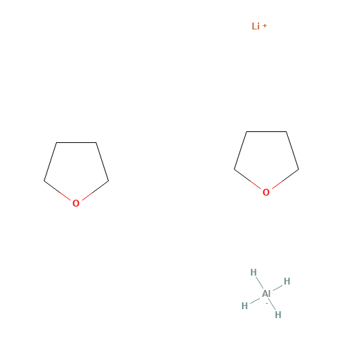 LITHIUM ALUMINUM HYDRIDE BIS(TETRAHYDROFURAN) (CAS: 94071-47-3) - Chemical Structure and Molecular Formula 