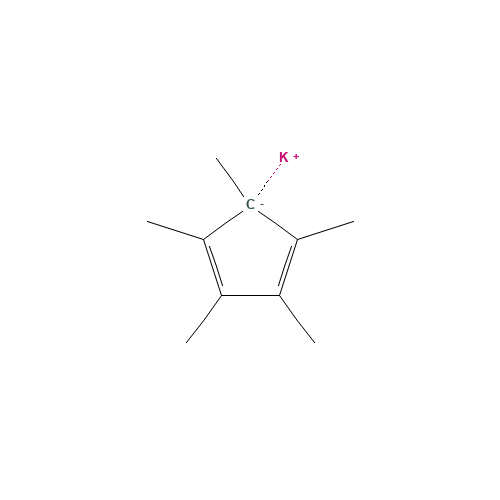 POTASSIUM PENTAMETHYLCYCLOPENTADIENIDE (CAS: 94348-92-2) - Chemical Structure and Molecular Formula 