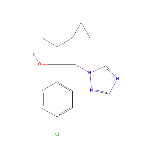 Cyproconazole (CAS: 94361-06-5) - Chemical Structure and Molecular Formula 