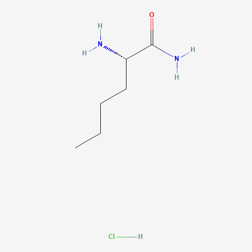 H-NLE-NH2 HCL (CAS: 94787-97-0) - Chemical Structure and Molecular Formula 