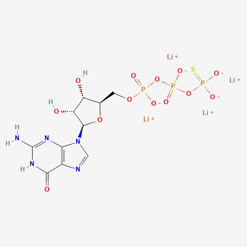 GTP-GAMMA-S TETRALITHIUM SALT (CAS: 94825-44-2) - Chemical Structure and Molecular Formula 