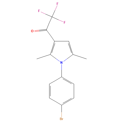 1-[1-(4-BROMOPHENYL)-2,5-DIMETHYL-1H-PYRROL-3-YL]-2,2,2-TRIFLUORO-1-ETHANONE (CAS: 95337-69-2) - Related Chemical Product