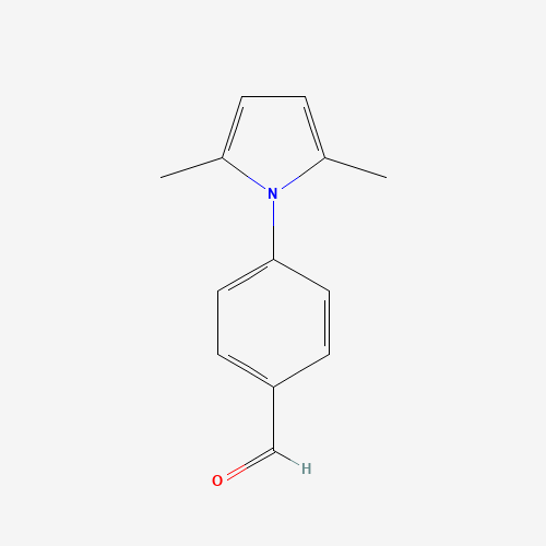 4-(2,5-DIMETHYL-1H-PYRROL-1-YL)BENZALDEHYDE (CAS: 95337-70-5) - Chemical Structure and Molecular Formula 