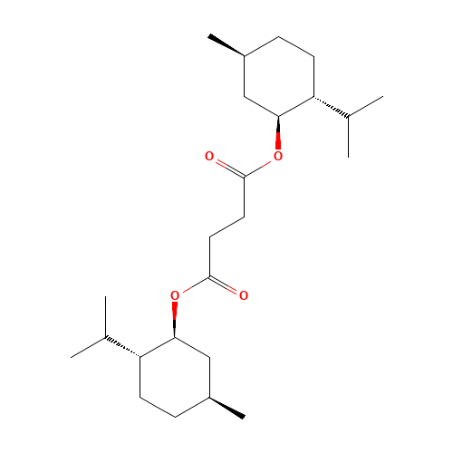 (1S)-(+)-DIMENTHYL SUCCINATE (CAS: 96149-05-2) - Chemical Structure and Molecular Formula 
