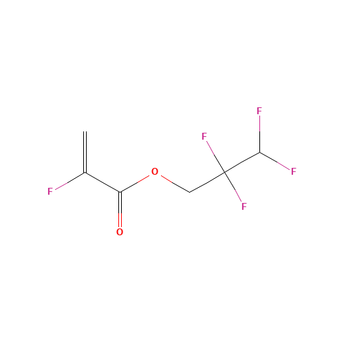 2,2,3,3-TETRAFLUOROPROPYL 2-FLUOROACRYLATE (CAS: 96250-37-2) - Chemical Structure and Molecular Formula 
