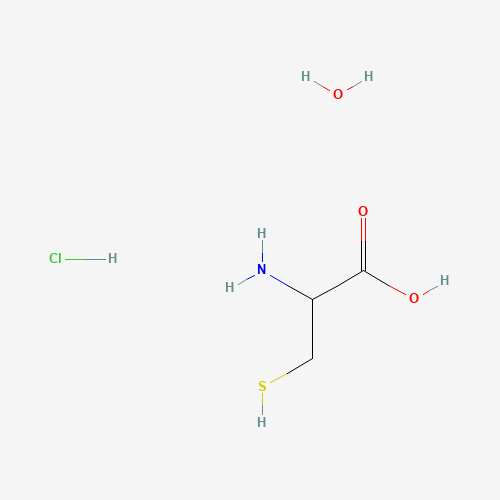 DL-Cysteine hydrochloride monohydrate (CAS: 96998-61-7) - Chemical Structure and Molecular Formula 