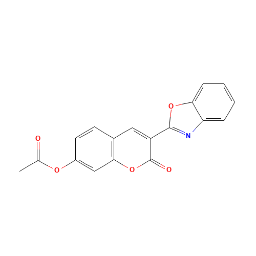 3-(2-BENZOXAZOLYL)UMBELLIFERYL ACETATE (CAS: 97004-78-9) - Related Chemical Product