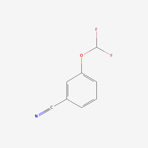 3-(DIFLUOROMETHOXY)BENZONITRILE (CAS: 97582-88-2) - Chemical Structure and Molecular Formula 