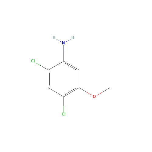 2,4-Dichloro-5-methoxyaniline (CAS: 98446-49-2) - Chemical Structure and Molecular Formula 